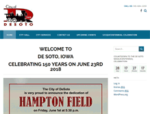 Tablet Screenshot of desoto-ia.org